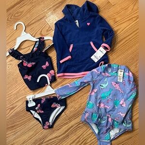 Baby Girl’s Swim Bundle Swimsuit Bathing suit  coverup